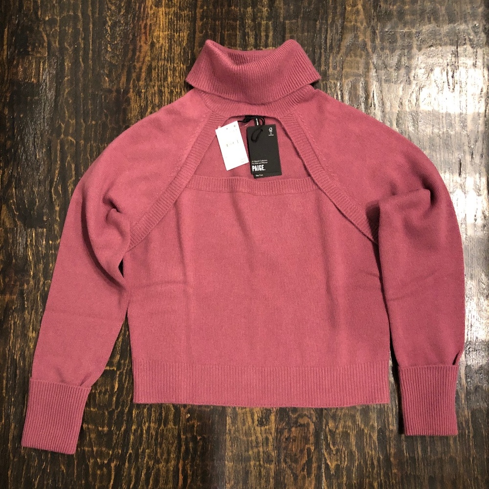 NWT Paige Keyhole Turtleneck Sweater